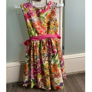 Floral Helena Dress by Neiman Marcus girls size 10
